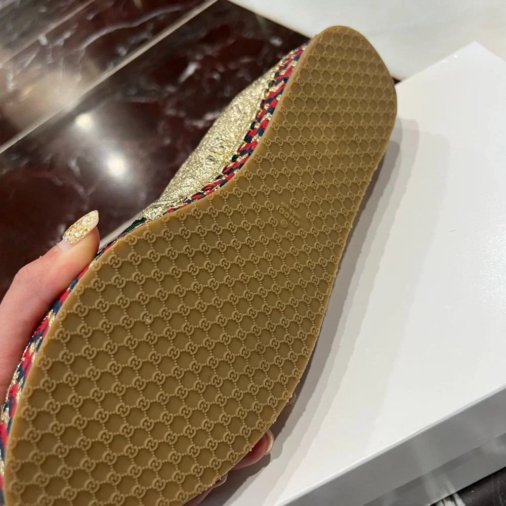 New Gold Gucci espadrilles! - Picture 7 of 9